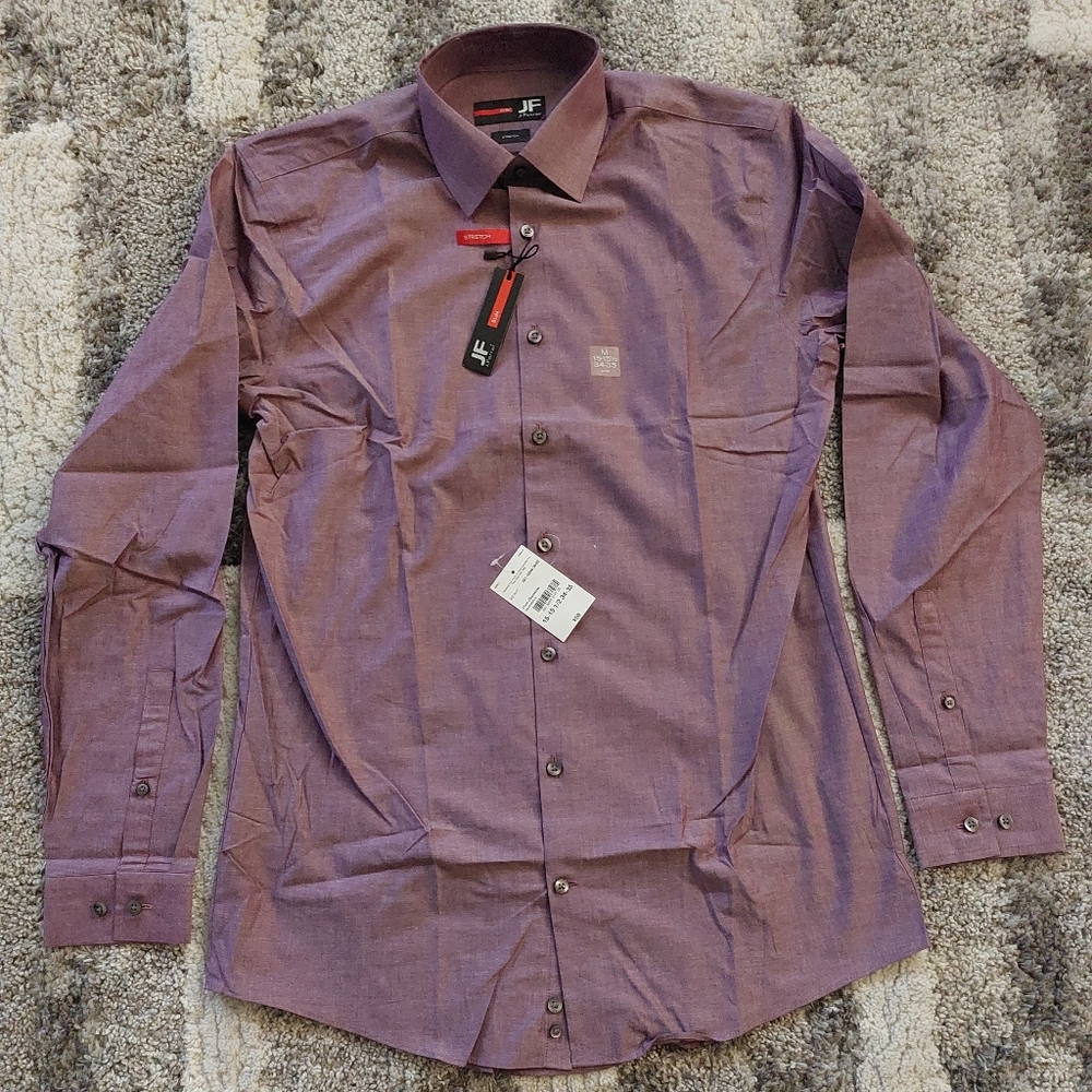 long sleeve dress shirt purple J. Ferrar